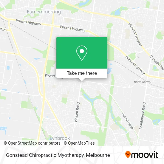 Mapa Gonstead Chiropractic Myotherapy
