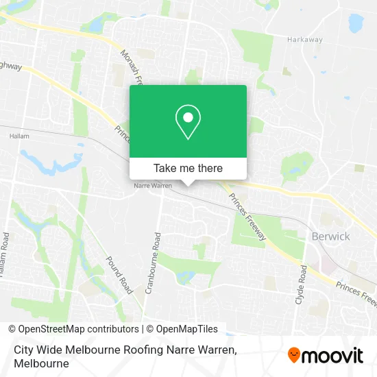 City Wide Melbourne Roofing Narre Warren map