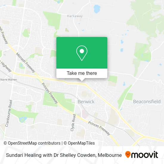 Sundari Healing with Dr Shelley Cowden map