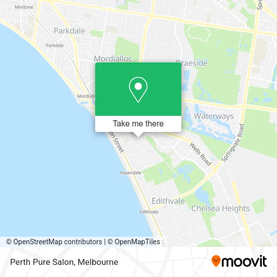 Perth Pure Salon map