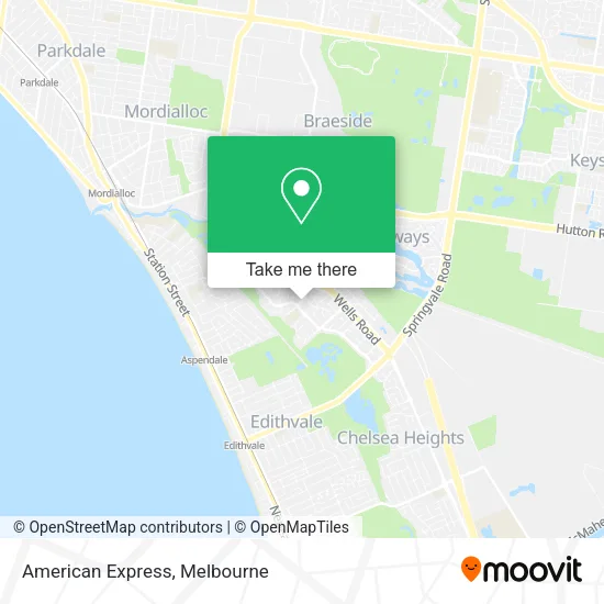 American Express map