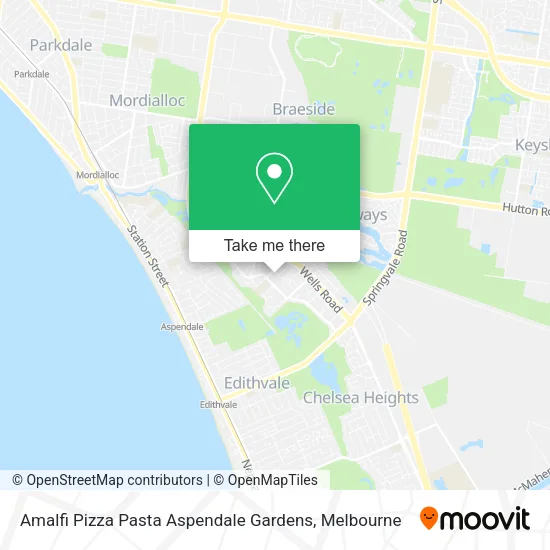 Amalfi Pizza Pasta Aspendale Gardens map