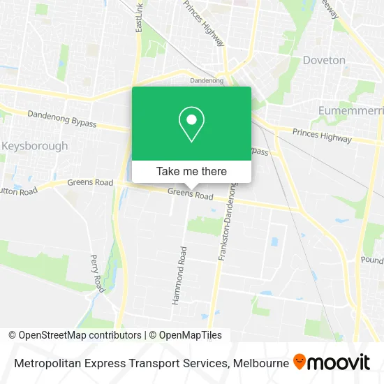 Metropolitan Express Transport Services map