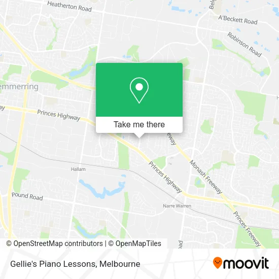 Gellie's Piano Lessons map