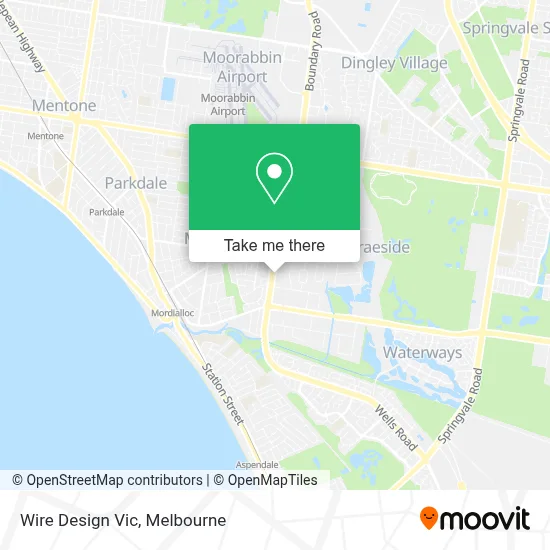 Mapa Wire Design Vic