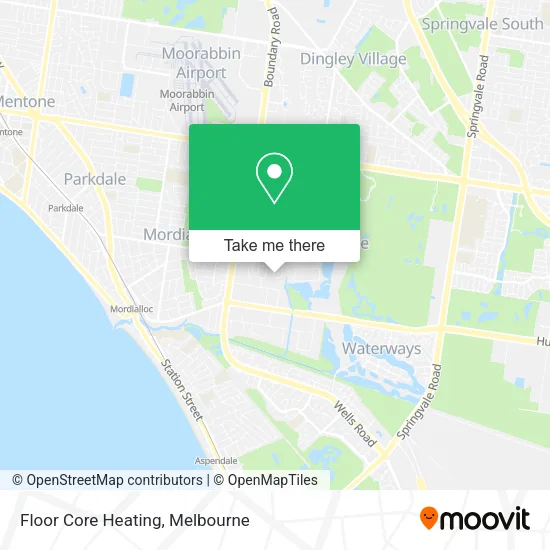 Floor Core Heating map