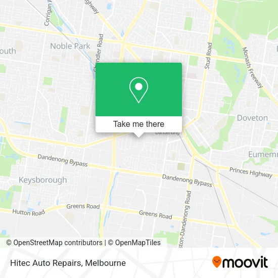 Hitec Auto Repairs map