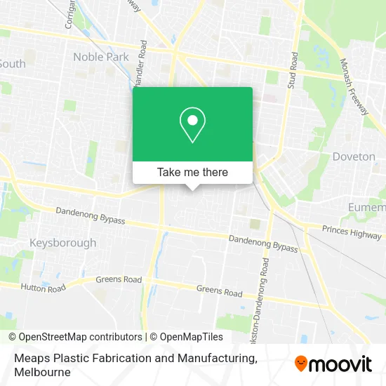 Meaps Plastic Fabrication and Manufacturing map