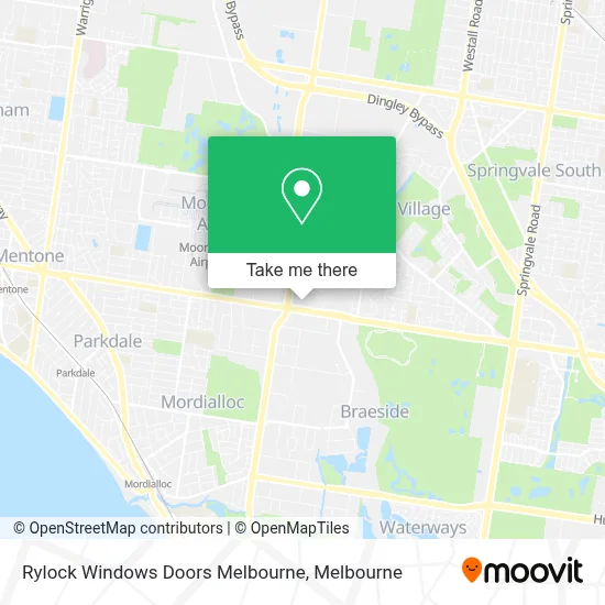 Rylock Windows Doors Melbourne map