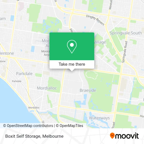Mapa Boxit Self Storage