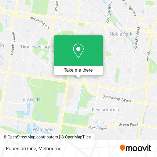 Robes on Line map