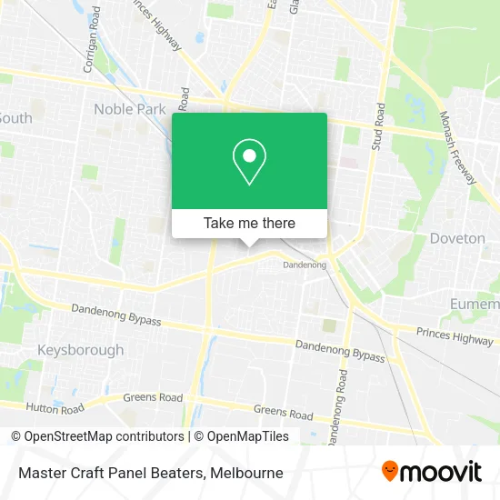 Master Craft Panel Beaters map