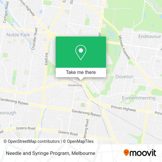 Needle and Syringe Program map