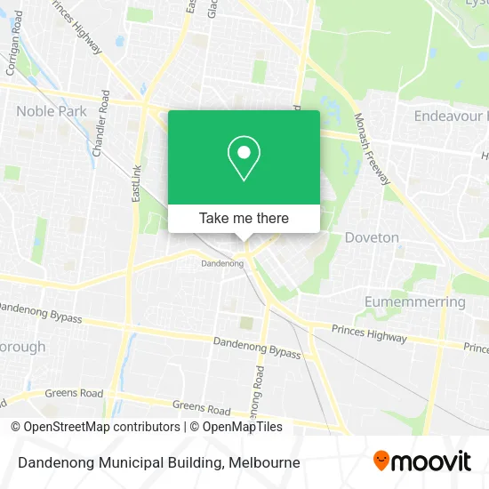 Dandenong Municipal Building map