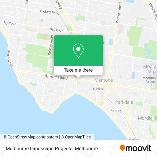 Melbourne Landscape Projects map