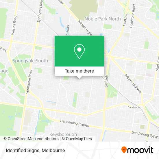 Mapa Identified Signs