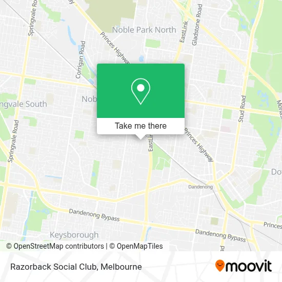 Mapa Razorback Social Club