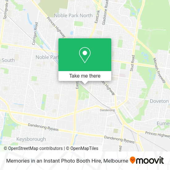 Memories in an Instant Photo Booth Hire map