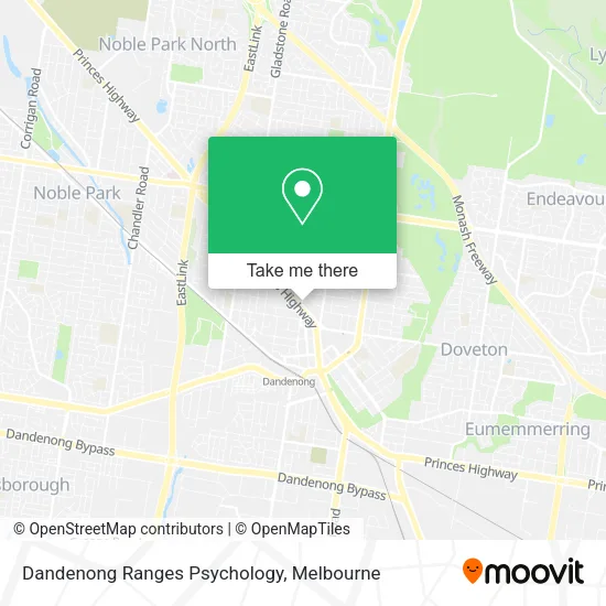 Dandenong Ranges Psychology map