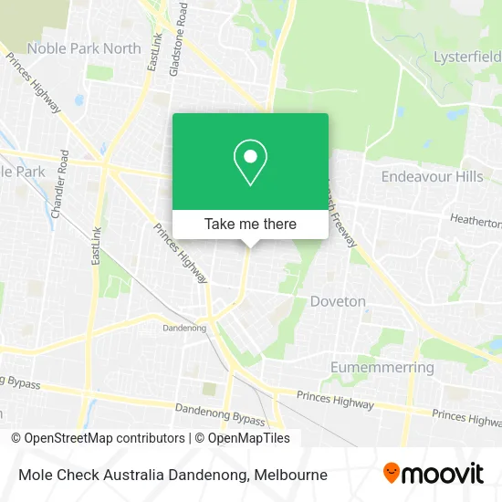 Mole Check Australia Dandenong map