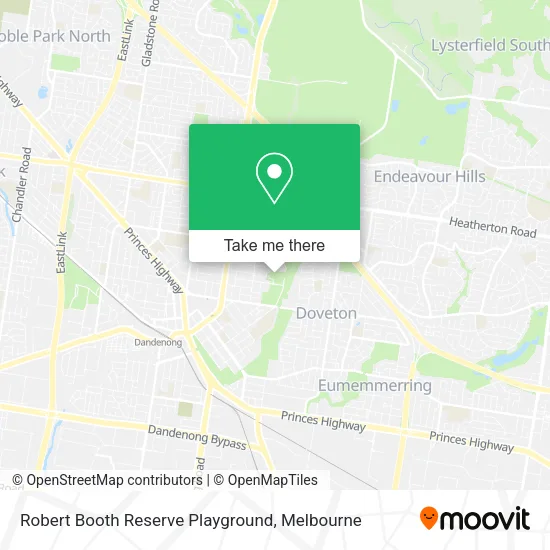 Robert Booth Reserve Playground map