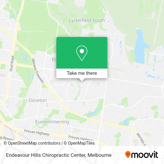 Mapa Endeavour Hills Chiropractic Center