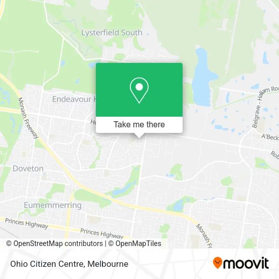 Ohio Citizen Centre map