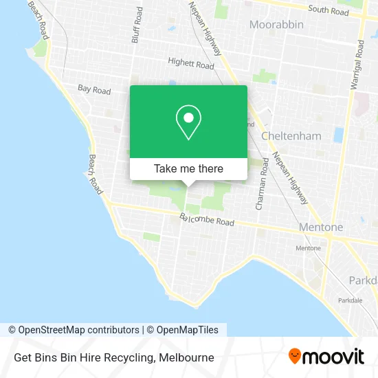 Get Bins Bin Hire Recycling map