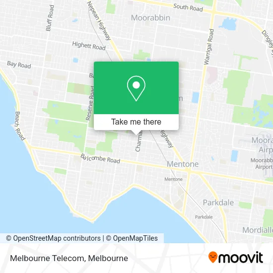Melbourne Telecom map