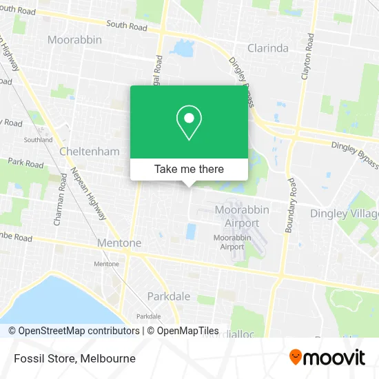 Mapa Fossil Store