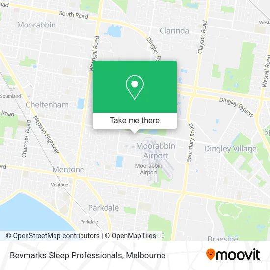 Mapa Bevmarks Sleep Professionals