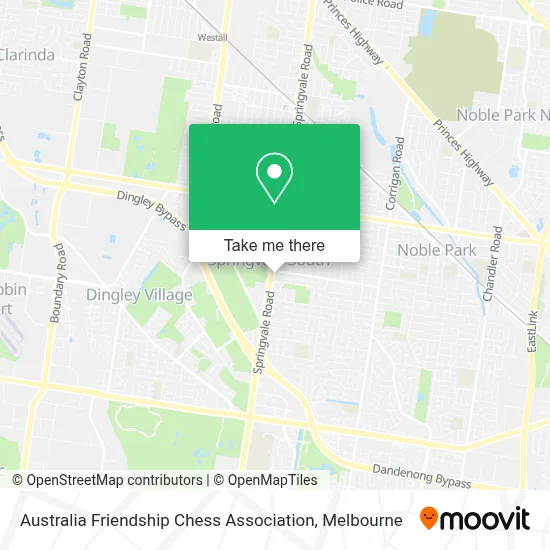 Mapa Australia Friendship Chess Association