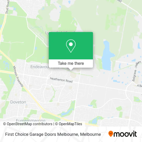 First Choice Garage Doors Melbourne map
