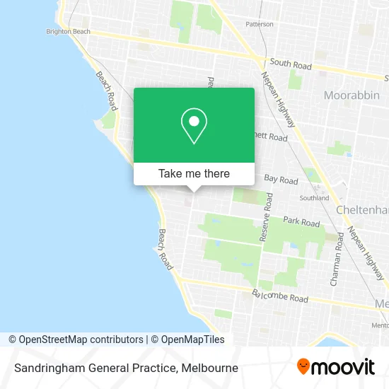 Mapa Sandringham General Practice