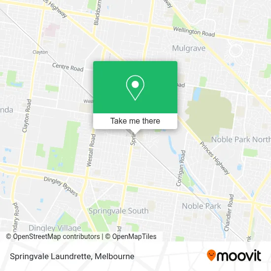 Mapa Springvale Laundrette