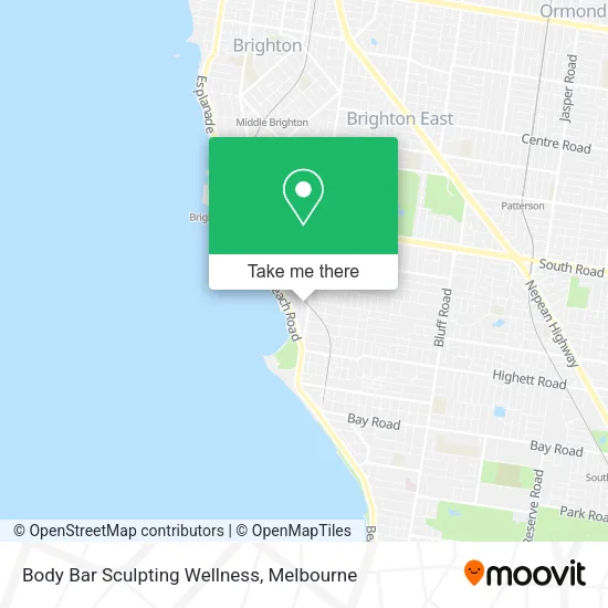 Body Bar Sculpting Wellness map