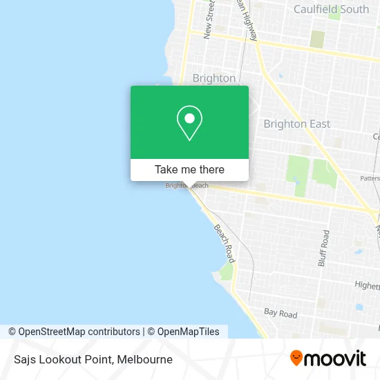 Mapa Sajs Lookout Point