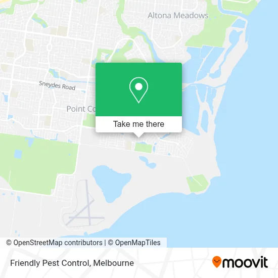 Mapa Friendly Pest Control