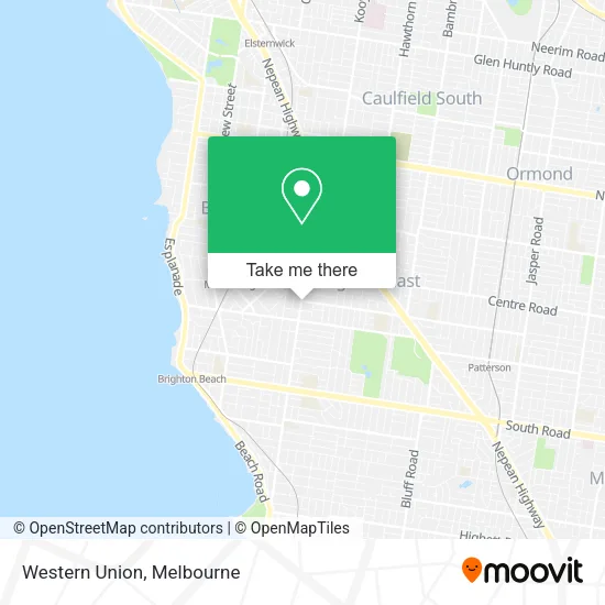 Western Union map
