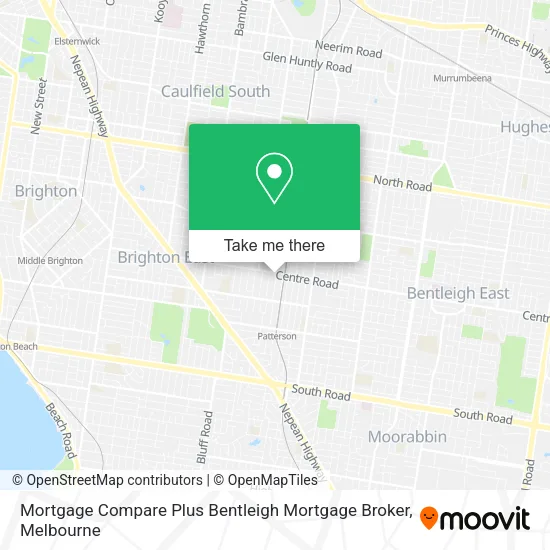 Mortgage Compare Plus Bentleigh Mortgage Broker map