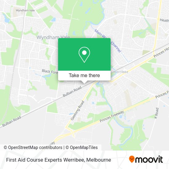 First Aid Course Experts Werribee map