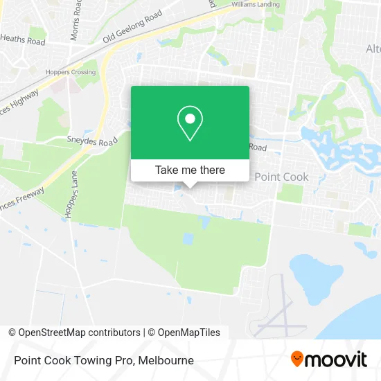 Mapa Point Cook Towing Pro
