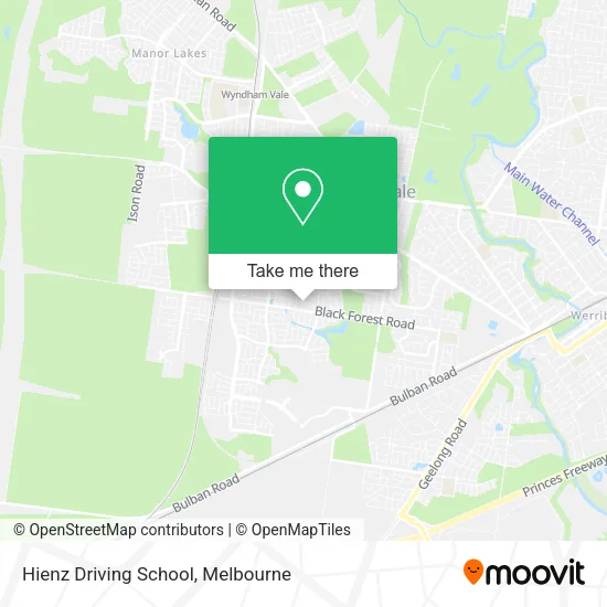 Hienz Driving School map