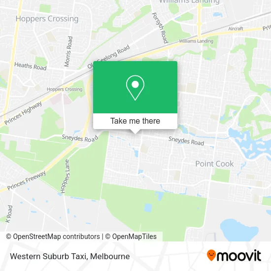 Western Suburb Taxi map