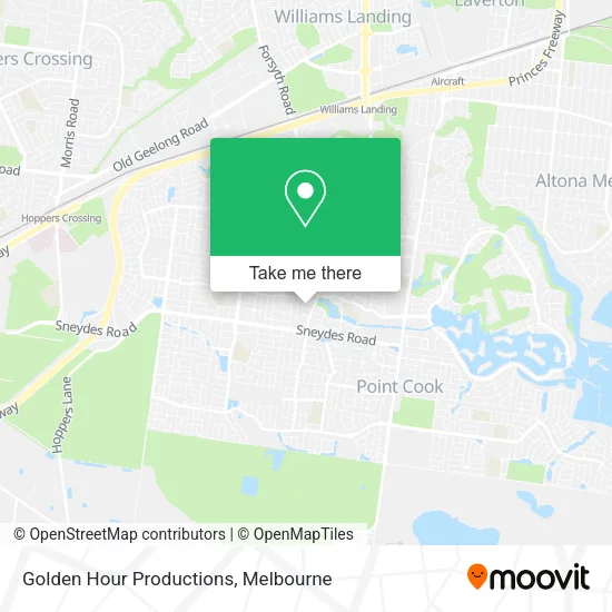 Golden Hour Productions map