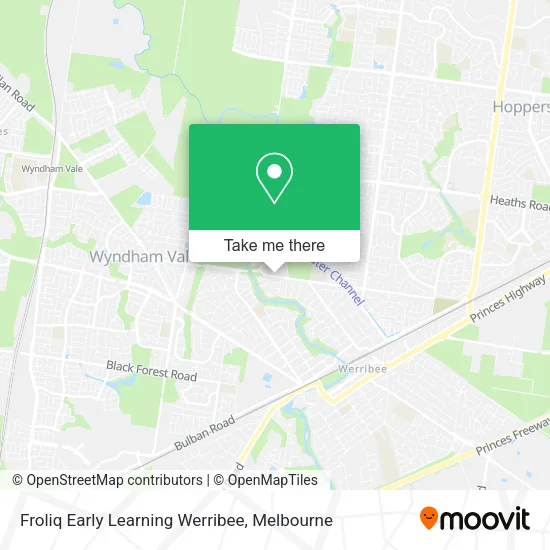 Froliq Early Learning Werribee map