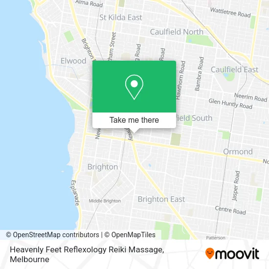 Heavenly Feet Reflexology Reiki Massage map