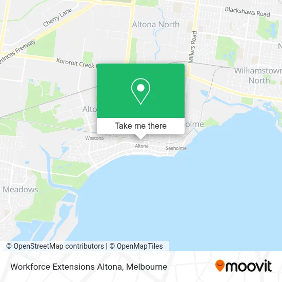 Mapa Workforce Extensions Altona