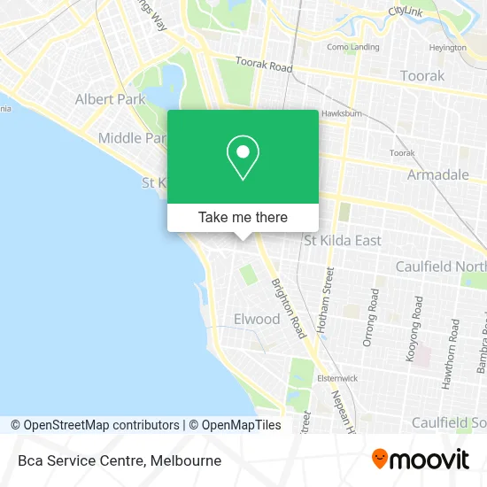 Mapa Bca Service Centre