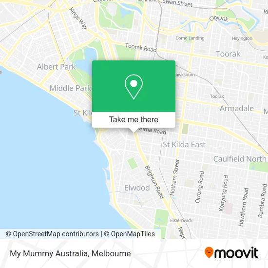 My Mummy Australia map